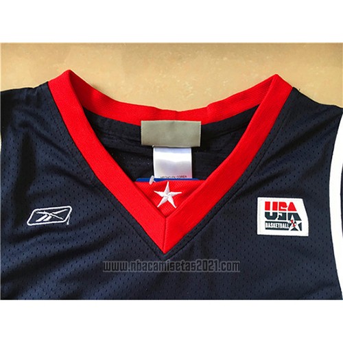 Camiseta USA 2004 Lebron James #9 Azul